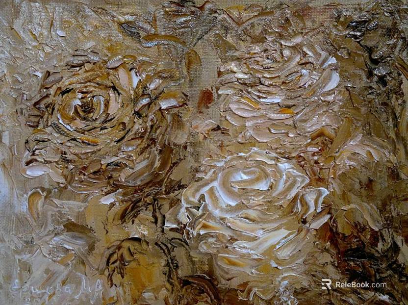 Plant painting texture