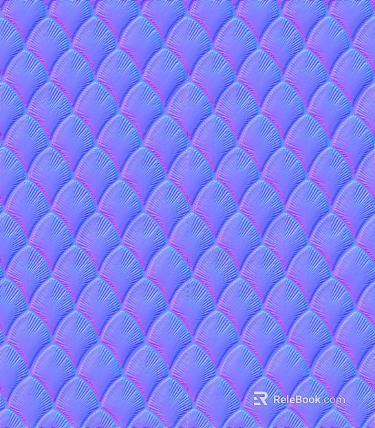 Purple Blue Graded Fish Scale Leather texture