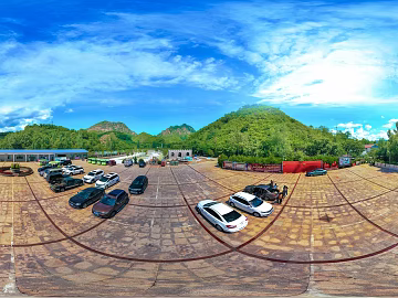 HDR Rural Township Panorama texture (ID:ffach558303)