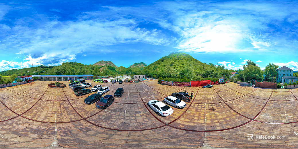 HDR Rural Township Panorama texture