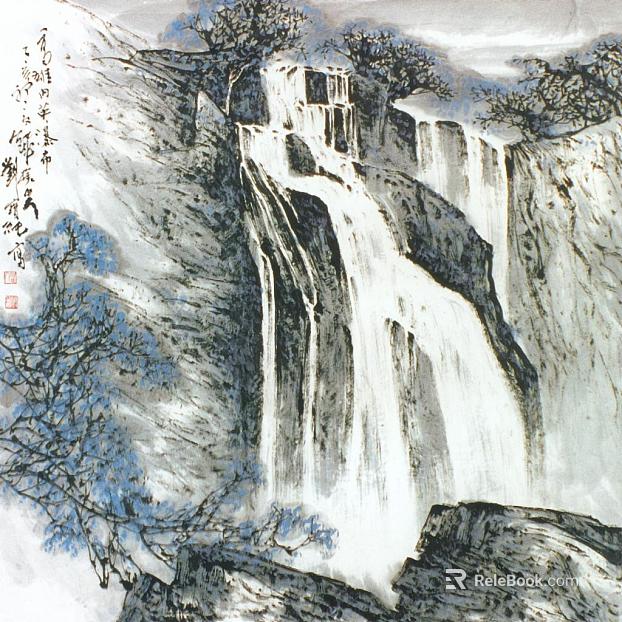 landscape painting texture