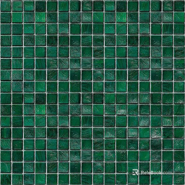 green tile mosaic texture