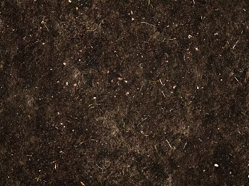 Dark brown soil outdoor ground 3d model