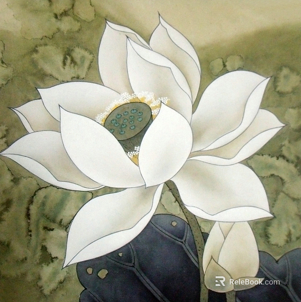 Plant painting texture