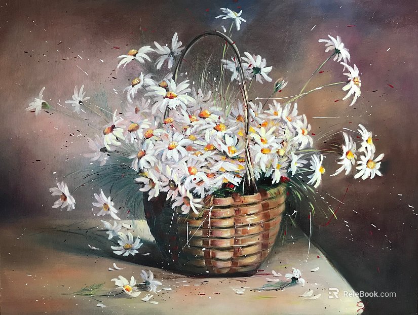 Plant painting texture