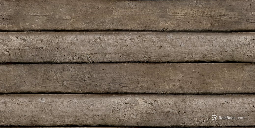 Gray-brown aged wood wall decoration texture