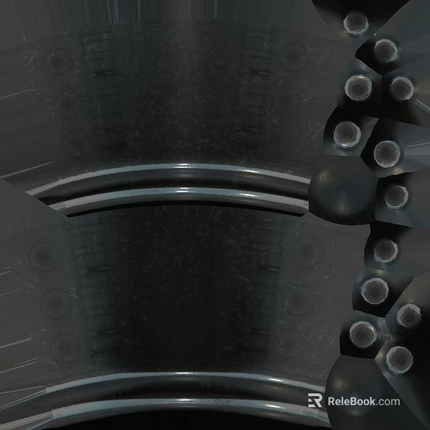 Dark gray distressed metal mechanical components texture