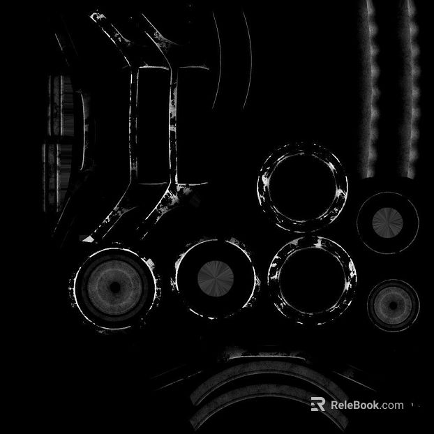 black silver industrial wind metal machinery panel texture