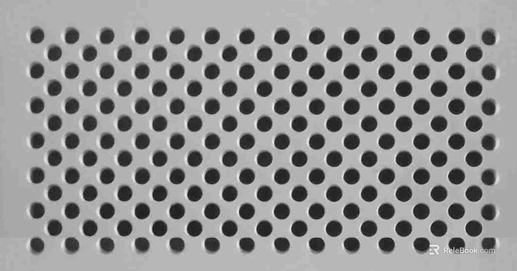 Perforated plate metal texture