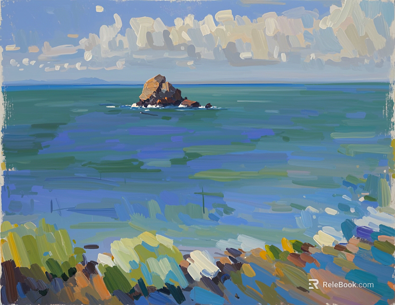 Modern Decorative Painting Oil Painting Landscape Painting Wall Decoration Painting texture