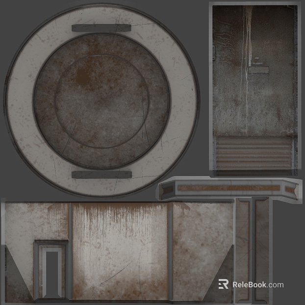 Industrial wind gray cement building components texture