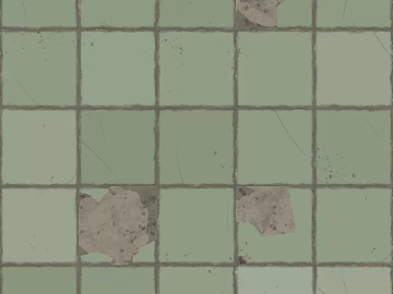 Retro green antique brick kitchen and bathroom wall surface texture (ID:ffaeh399866)