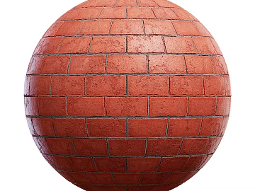 Brick wall PBR texture (ID:ffach434714)