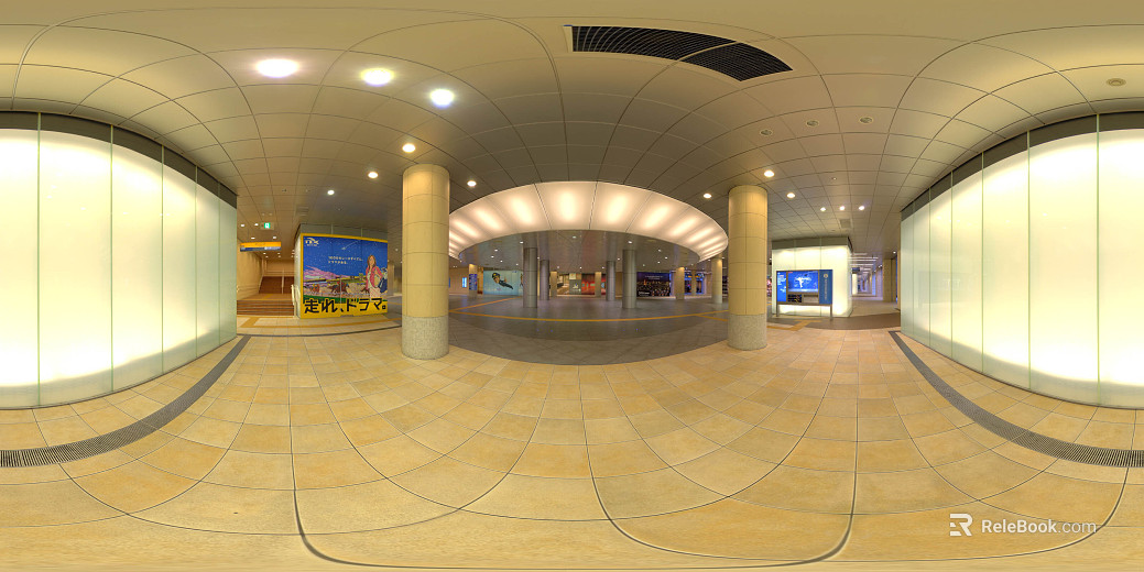 Indoor walkway HDR texture