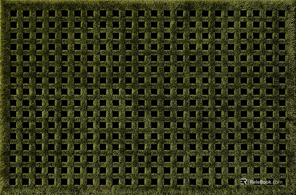 Retro Carpet Dark Green Carpet texture