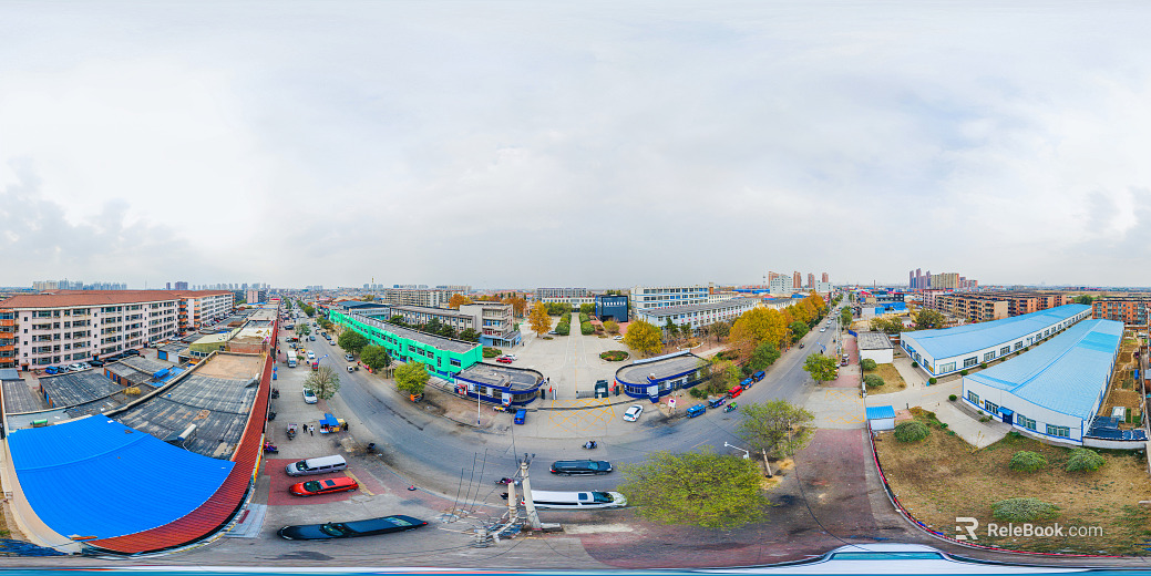 HDR urban ecological greening panorama texture