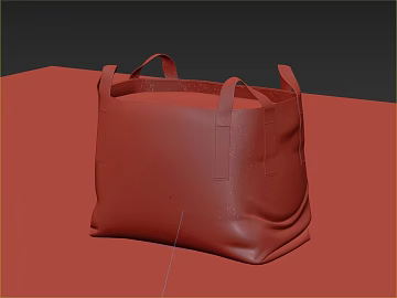 Red Brown Soft Leather Storage Bag texture (ID:ffaeh171774)