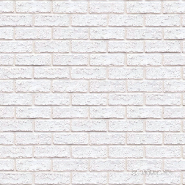 Culture stone white I-shaped brick texture