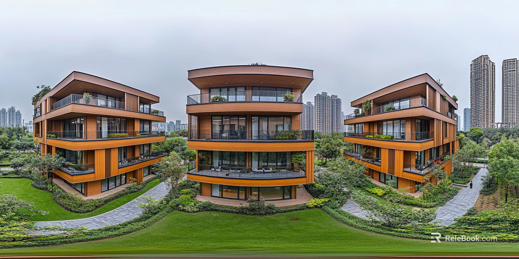 daytime hdr in modern residential area texture