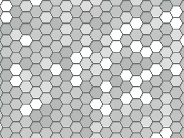 Hexagon Bump Background Hexagon Mosaic Black White Grey Mosaic texture (ID:ffach519814)