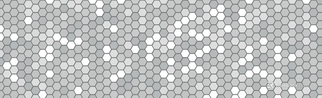 Hexagon Bump Background Hexagon Mosaic Black White Grey Mosaic texture