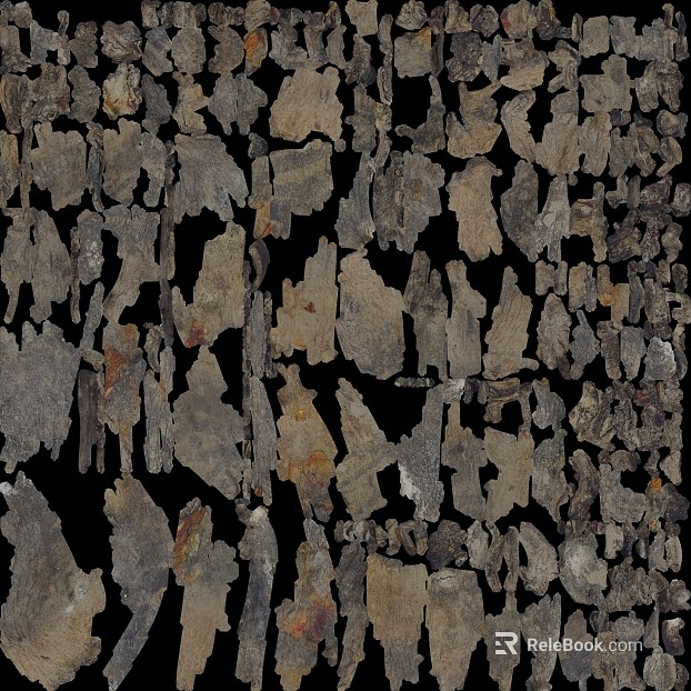 Gray-brown aged wood wall decoration texture