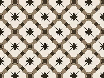 Retro style brown and white tiles kitchen and bathroom floor texture (ID:ffaeh482066)
