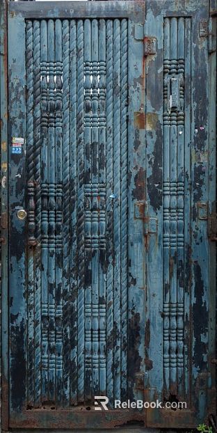 Metal door texture
