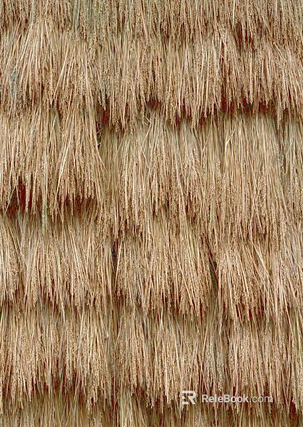 Beige thatched roof pavement texture