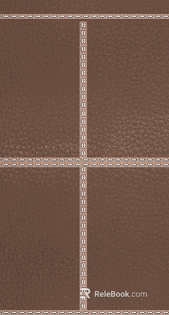 Brown Stitch Pattern Leather Furniture Bag texture