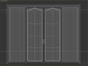 Changhong glass indoor double door texture (ID:ffaeh050024)