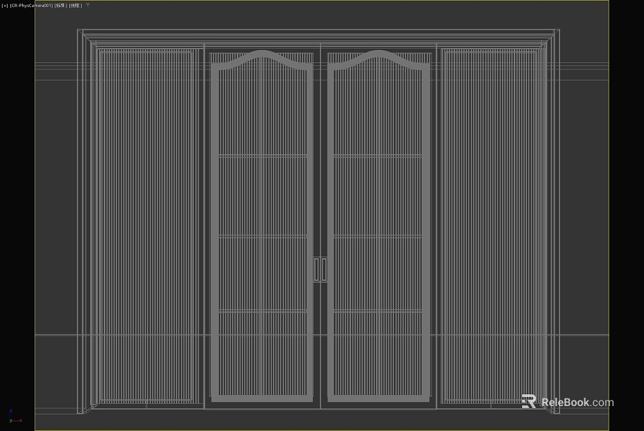 Changhong glass indoor double door texture