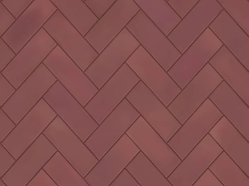 Red brown herringbone tile wall ground 3d model