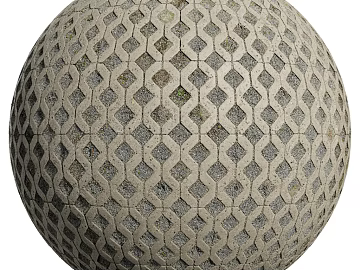 Grass-planting Brick PBR texture (ID:ffach107181)