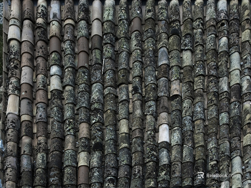 Green tile texture