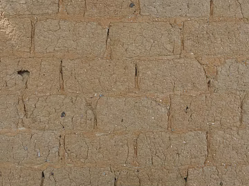 Yellow mud adobe brick village exterior wall texture (ID:ffaeh815359)
