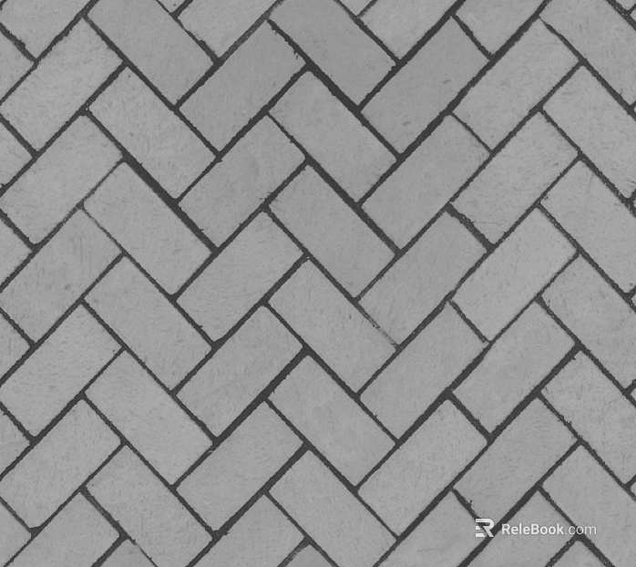 Floor mosaic tile black and white concave and convex seamless texture