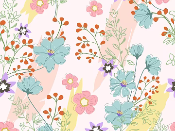 Hand-painted plant flower flower illustration texture (ID:ffach128470)