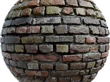 Brick wall PBR texture (ID:ffach158664)