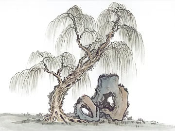 Ancient Tree Decorative Painting texture (ID:ffaaf2311)