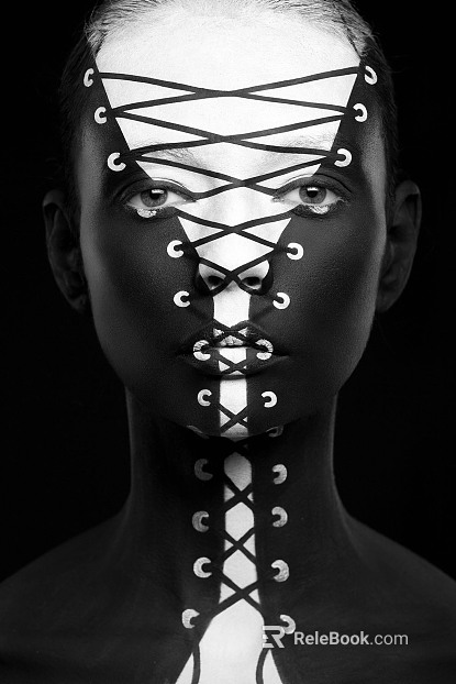black and white painting texture
