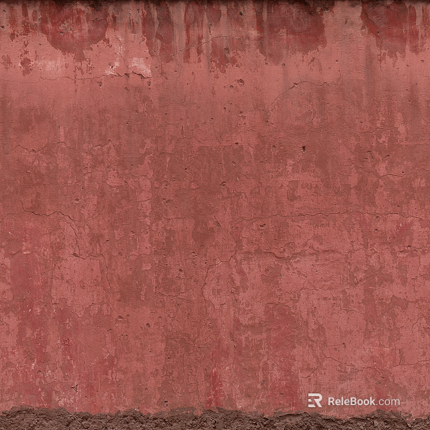 Cement wall red exterior paint texture