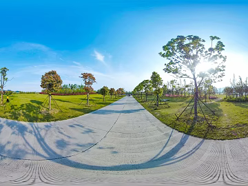 HDR ecological greening garden panorama texture (ID:ffach014503)