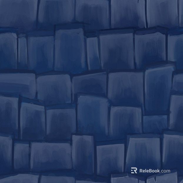 Dark blue art brick wall interior wall texture