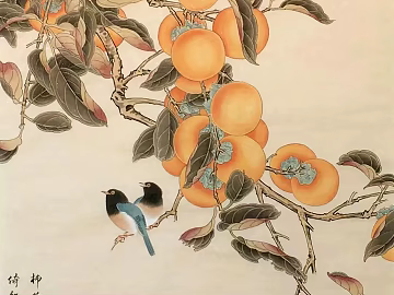 flower and bird decorative painting texture (ID:ffach226418)