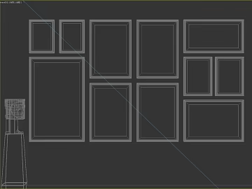 Multi-specification blank decorative picture frame texture (ID:ffaeh145334)