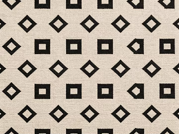 Beige and black geometric square-patterned rug texture (ID:ffaeh561974)