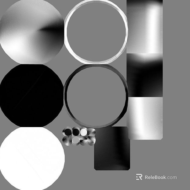 Black and White Metallic Texture Bump Map texture