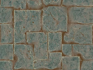 Green Grey Retro Tile Kitchen and Bathroom Floor texture (ID:ffaeh343476)