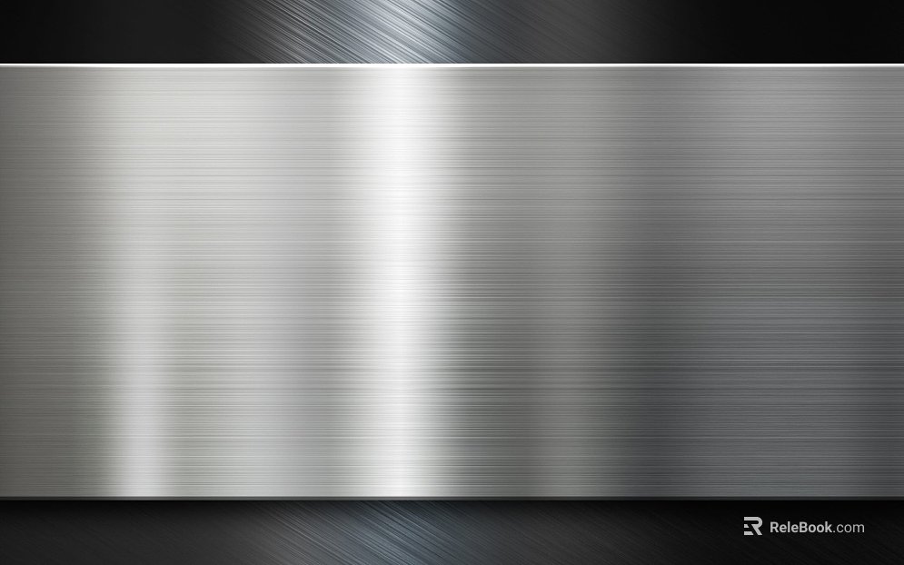 Silver brushed metal wall decoration texture